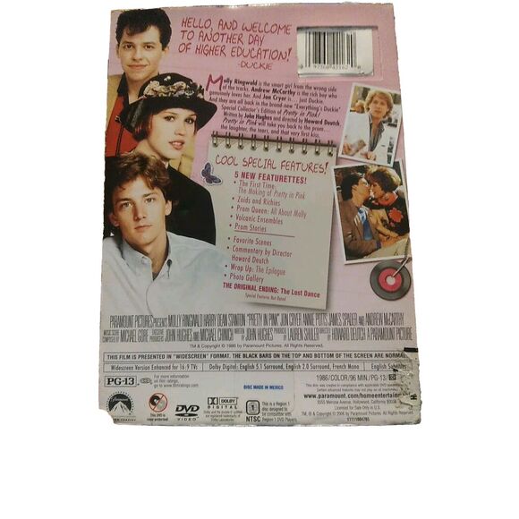 Pretty In Pink: Everything's Duckie Edition Wide Screen Special Features - Picture 2 of 5